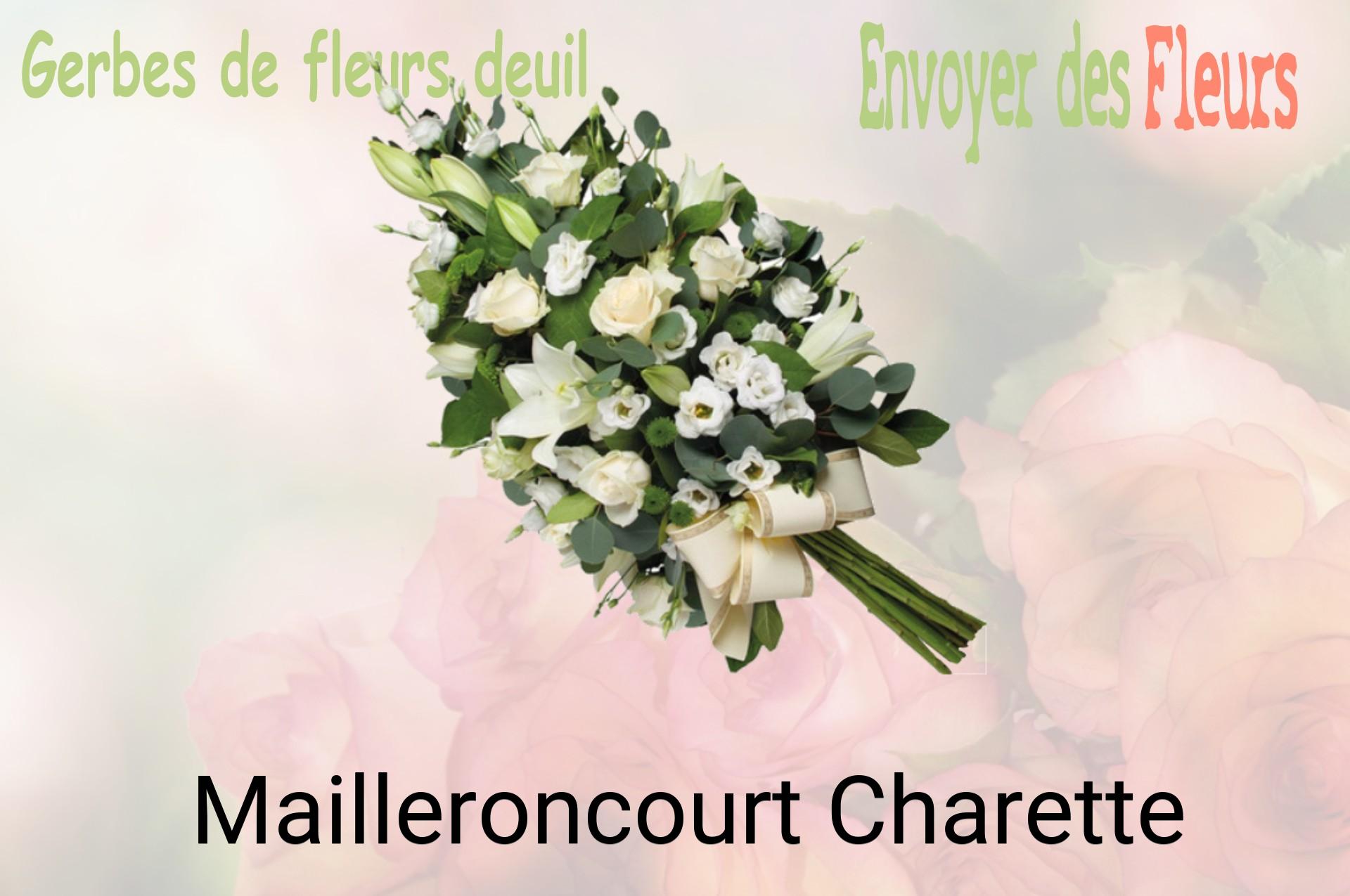 Gerbe de fleurs de deuil livrée à Mailleroncourt-Charette